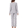 image:imageBestbee Womens 2 Piece Pajama Set Lounge Outfits ButtonDown Sleepwear Set Long Sleeve With Pockets Ladies Pjs SetStar Grey