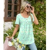 image:imageBestbee Womens Pajama Sets 2 Piece Summer Sleepwear Lounge Outfits Short Sleeve Long Pants With Pockets Ladies PjsShort Colorful Butterflygreen