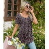image:imageBestbee Womens Pajama Sets 2 Piece Summer Sleepwear Lounge Outfits Short Sleeve Long Pants With Pockets Ladies PjsShort Little Flower Black