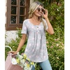 image:imageBestbee Womens Pajama Sets 2 Piece Summer Sleepwear Lounge Outfits Short Sleeve Long Pants With Pockets Ladies PjsShort Star Grey