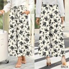 image:imageBestbee Womens Wide Leg Palazzo Pants Dressy Casual Gaucho Cropped Pants Elastic Waist with PocketsBlack Floral Beige