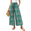 Blue-khaki Floral