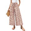 Deep Red Flower-beige
