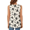 image:imageBestbee Womens Sleeveless Chiffon Blouses Dressy Casual Tank Tops 2026 Summer Crew Neck Tunics Office Cute Work ShirtsBlack Floral Beige