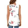 image:imageBestbee Womens Sleeveless Chiffon Blouses Dressy Casual Tank Tops 2026 Summer Crew Neck Tunics Office Cute Work ShirtsFloral White
