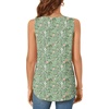 image:imageBestbee Womens Sleeveless Chiffon Blouses Dressy Casual Tank Tops 2026 Summer Crew Neck Tunics Office Cute Work ShirtsGreen Flowers