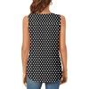image:imageBestbee Womens Sleeveless Chiffon Blouses Dressy Casual Tank Tops 2026 Summer Crew Neck Tunics Office Cute Work ShirtsPolka Dots Black
