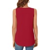 image:imageBestbee Womens Sleeveless Chiffon Blouses Dressy Casual Tank Tops 2026 Summer Crew Neck Tunics Office Cute Work ShirtsRed