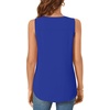image:imageBestbee Womens Sleeveless Chiffon Blouses Dressy Casual Tank Tops 2026 Summer Crew Neck Tunics Office Cute Work ShirtsRoyal Blue