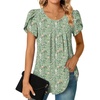 Crewneck Green Flowers