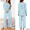 image:imageBestbee Womens Pajama Set 2 Piece Lounge Outfits Sleepwear Fall Long Sleeve Long Pant With Pockets Ladies PjsSailboatblue
