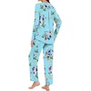 image:imageBestbee Womens Pajama Set 2 Piece Lounge Outfits V Neck Sleepwear Fall Long Sleeve Long Pants With Pockets Ladies PjsMint Blue