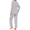 image:imageBestbee Womens Pajama Set 2 Piece Lounge Outfits V Neck Sleepwear Fall Long Sleeve Long Pants With Pockets Ladies PjsStar Grey