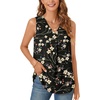 image:imageBestbee Womens 2026 Summer Tank Tops Dressy Casual Sleeveless Chiffon Blouses V Neck Tunics Cute Business Work ShirtsBlack Winter Fl