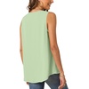 image:imageBestbee Womens 2026 Summer Tank Tops Dressy Casual Sleeveless Chiffon Blouses V Neck Tunics Cute Business Work ShirtsMatcha Color
