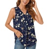 image:imageBestbee Womens 2026 Summer Tank Tops Dressy Casual Sleeveless Chiffon Blouses V Neck Tunics Cute Business Work ShirtsNavy Blue Winter Fl