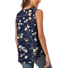 image:imageBestbee Womens 2026 Summer Tank Tops Dressy Casual Sleeveless Chiffon Blouses V Neck Tunics Cute Business Work ShirtsNavy Blue Winter Fl