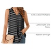 image:imageBestbee Womens 2026 Summer Tank Tops Dressy Casual Sleeveless Chiffon Blouses V Neck Tunics Cute Business Work ShirtsPolka Dots Black