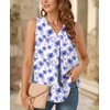 image:imageBestbee Womens 2026 Summer Tank Tops Dressy Casual Sleeveless Chiffon Blouses V Neck Tunics Cute Business Work ShirtsPurple Blue Galsang