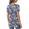 image:imageBestbee Womens Summer Tops Short Sleeve Tunics Dressy Casual Blouses Henley Neck ButtonDown ShirtsLily Navy