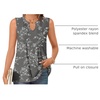 image:imageBestbee Womens Tank Tops Dressy Casual Summer Blouses Business Shirts V Neck Sleeveless Tunic TopsBlack White Flower