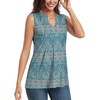 image:imageBestbee Womens Tank Tops Dressy Casual Summer Blouses Business Shirts V Neck Sleeveless Tunic TopsBluekhaki