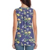 image:imageBestbee Womens Tank Tops Dressy Casual Summer Blouses Business Shirts V Neck Sleeveless Tunic TopsLily Navy