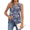 image:imageBestbee Womens Tank Tops Dressy Casual Summer Blouses Business Shirts V Neck Sleeveless Tunic TopsLily Navy