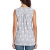 image:imageBestbee Womens Tank Tops Dressy Casual Summer Blouses Business Shirts V Neck Sleeveless Tunic TopsStar Grey