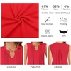 image:imageBestbee Womens Tank Tops Dressy Casual Summer Blouses Business Shirts V Neck Sleeveless Tunic TopsStar Grey