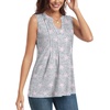 image:imageBestbee Womens Tank Tops Dressy Casual Summer Blouses Business Shirts V Neck Sleeveless Tunic TopsStar Grey