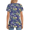 image:imageWomens 2025 Summer Tops Plus Size Tunics Casual Short Sleeve Shirts Loose Fit BlousesLily Navy