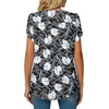 image:imageWomens Chiffon Blouses Dressy Casual Tops Summer Tunics V Neck Business Short Sleeve ShirtsV Neck White Lily