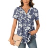 White Flower Navy