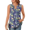 image:imageBestbee Womens Tank Tops Dressy Casual Summer Blouses Business Shirts V Neck Sleeveless Tunic TopsLily Navy