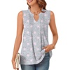 image:imageBestbee Womens Tank Tops Dressy Casual Summer Blouses Business Shirts V Neck Sleeveless Tunic TopsStar Grey