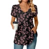 V Neck Gypsophila Black