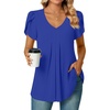 V Neck Royal Blue