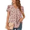 Petal Sleeve/Beige+deep Red Flower