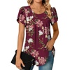 Crewneck Floral Wine