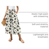 image:imageBestbee Capri Pants for Women Wide Leg Palazzo Cropped Pant Gaucho Capris  Dressy Casual Summer Outfits Culottes Boho Gauchos with PocketsCapri Black Floral Beige