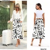 image:imageBestbee Capri Pants for Women Wide Leg Palazzo Cropped Pant Gaucho Capris  Dressy Casual Summer Outfits Culottes Boho Gauchos with PocketsCapri Black Leafwhite