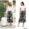 image:imageBestbee Capri Pants for Women Wide Leg Palazzo Cropped Pant Gaucho Capris  Dressy Casual Summer Outfits Culottes Boho Gauchos with PocketsCapri Black Campanula
