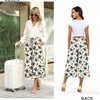 image:imageBestbee Capri Pants for Women Wide Leg Palazzo Cropped Pant Gaucho Capris  Dressy Casual Summer Outfits Culottes Boho Gauchos with PocketsCapri Black Floral Beige