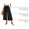 image:imageBestbee Capri Pants for Women Wide Leg Palazzo Cropped Pant Gaucho Capris  Dressy Casual Summer Outfits Culottes Boho Gauchos with PocketsCapri Black