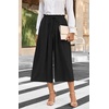 image:imageBestbee Capri Pants for Women Wide Leg Palazzo Cropped Pant Gaucho Capris  Dressy Casual Summer Outfits Culottes Boho Gauchos with PocketsCapri Black