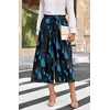 image:imageBestbee Capri Pants for Women Wide Leg Palazzo Cropped Pant Gaucho Capris  Dressy Casual Summer Outfits Culottes Boho Gauchos with PocketsCapri Blue Floralblack