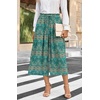 image:imageBestbee Capri Pants for Women Wide Leg Palazzo Cropped Pant Gaucho Capris  Dressy Casual Summer Outfits Culottes Boho Gauchos with PocketsCapri Bluekhaki Floral