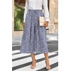 image:imageBestbee Capri Pants for Women Wide Leg Palazzo Cropped Pant Gaucho Capris  Dressy Casual Summer Outfits Culottes Boho Gauchos with PocketsCapri Bluemulti Flower