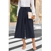 image:imageBestbee Capri Pants for Women Wide Leg Palazzo Cropped Pant Gaucho Capris  Dressy Casual Summer Outfits Culottes Boho Gauchos with PocketsCapri Dark Blue